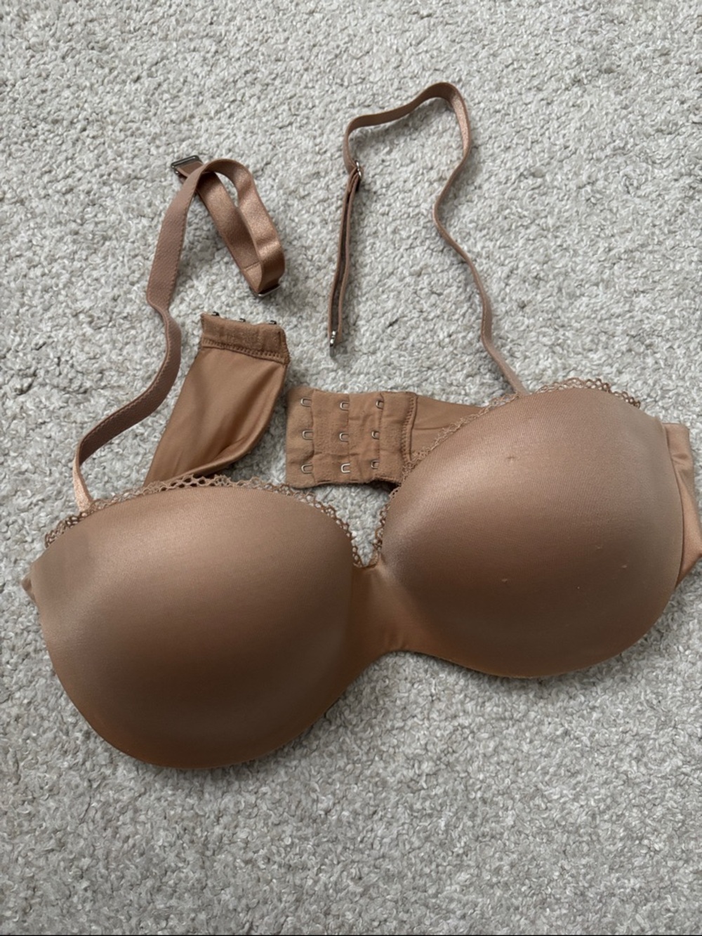 Ambrielle Convertible Strapless Bra - Brown